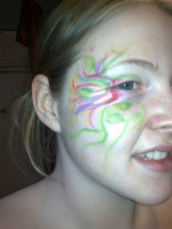 min egen målning. gjord med split cakes i olika färger