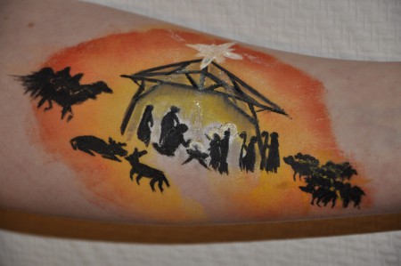 den första julnatten - jesubarnet i sin krubba