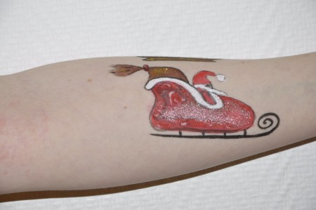 tomten och hans släde